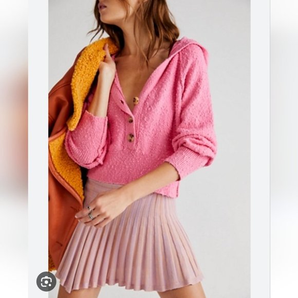 Free People Purple Hooded Cardigan - Picture 4 of 8